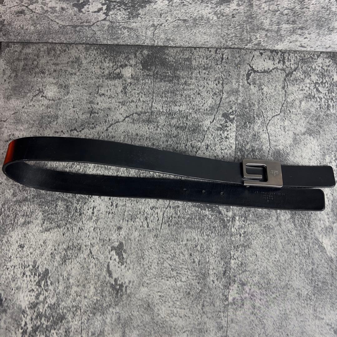 GUCCI Gバックル レザー ベルト ブラック