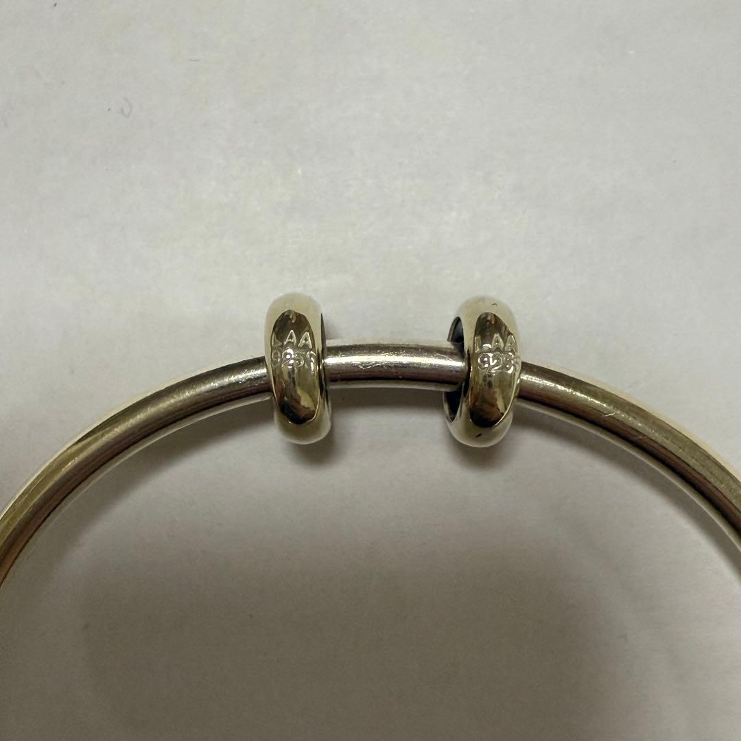 TROLLBEADS シルバー バングル スペーサー付きトロールビーズ