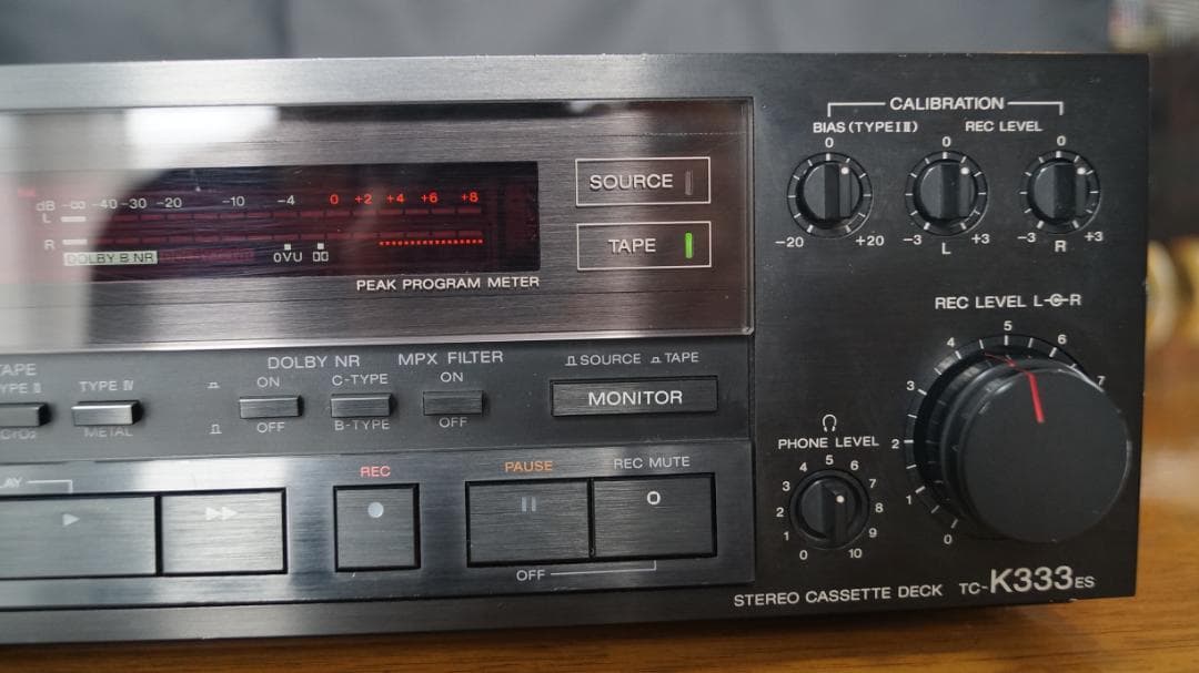 【中古】3ヘッドカセットデッキ「SONY TC-K333ES」