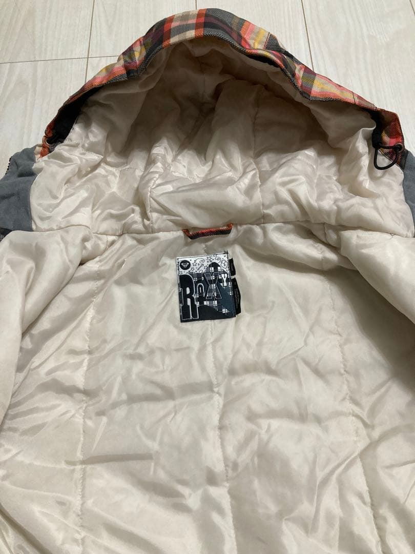 ROXY スノーボード(スキー)ウェアセット 上はM、下はSサイズ チェック柄