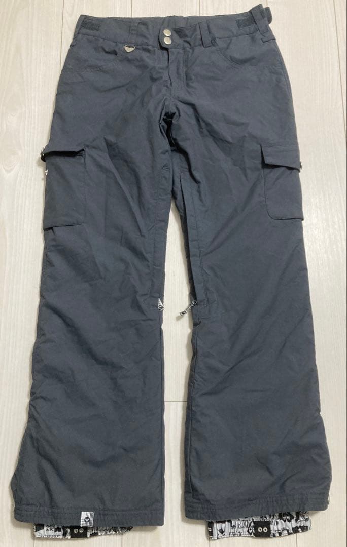 ROXY スノーボード(スキー)ウェアセット 上はM、下はSサイズ チェック柄