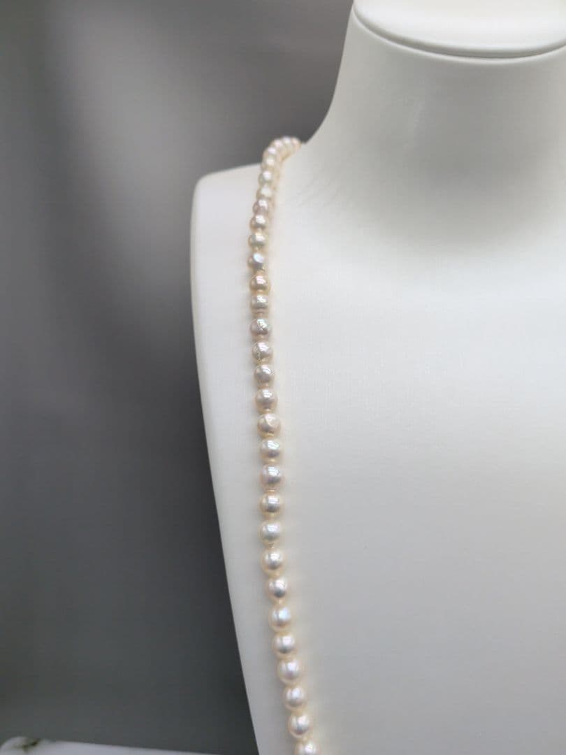 あこや本真珠 2way ロングパールネックレス 7-7.5mm　本真珠保証