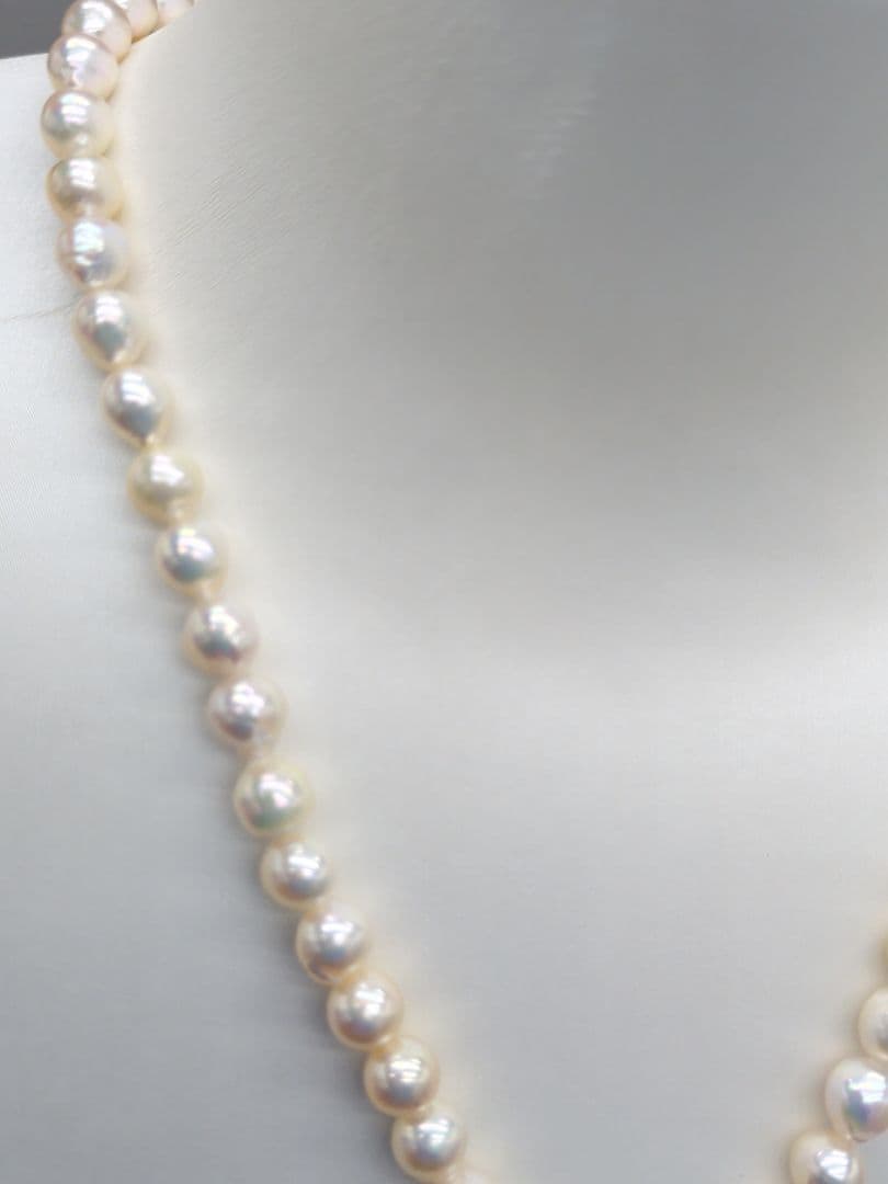 あこや本真珠 2way ロングパールネックレス 7-7.5mm　本真珠保証