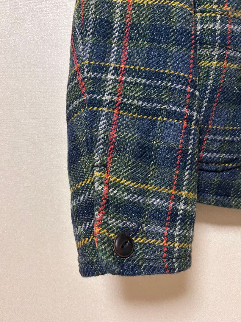 45R 45rpm コットンツィード　タータンアニーチロルジャケット