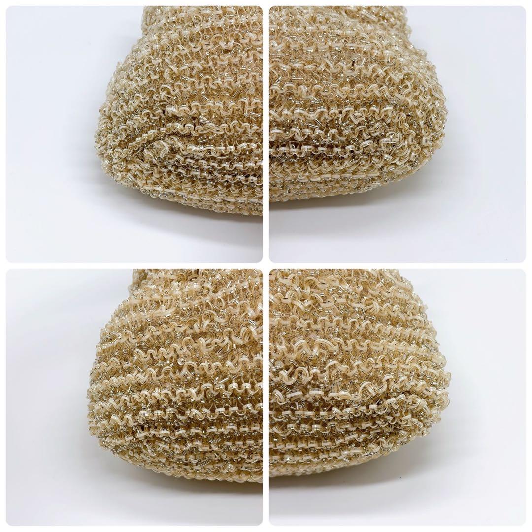 美品 アンテプリマ ワイヤーバッグ 2way チェーン ショルダー ベージュ系