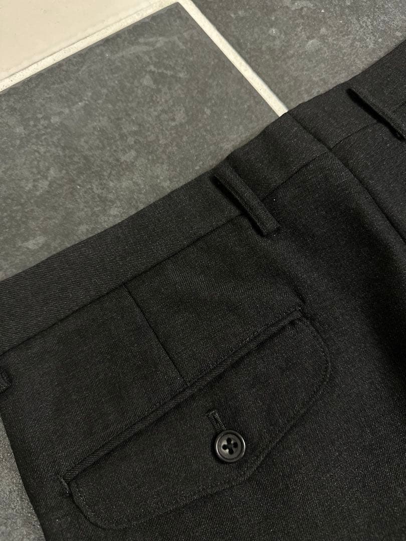 90s vintage 【ツータック　ワイドスラックス　極太　ギャバジン　レア】