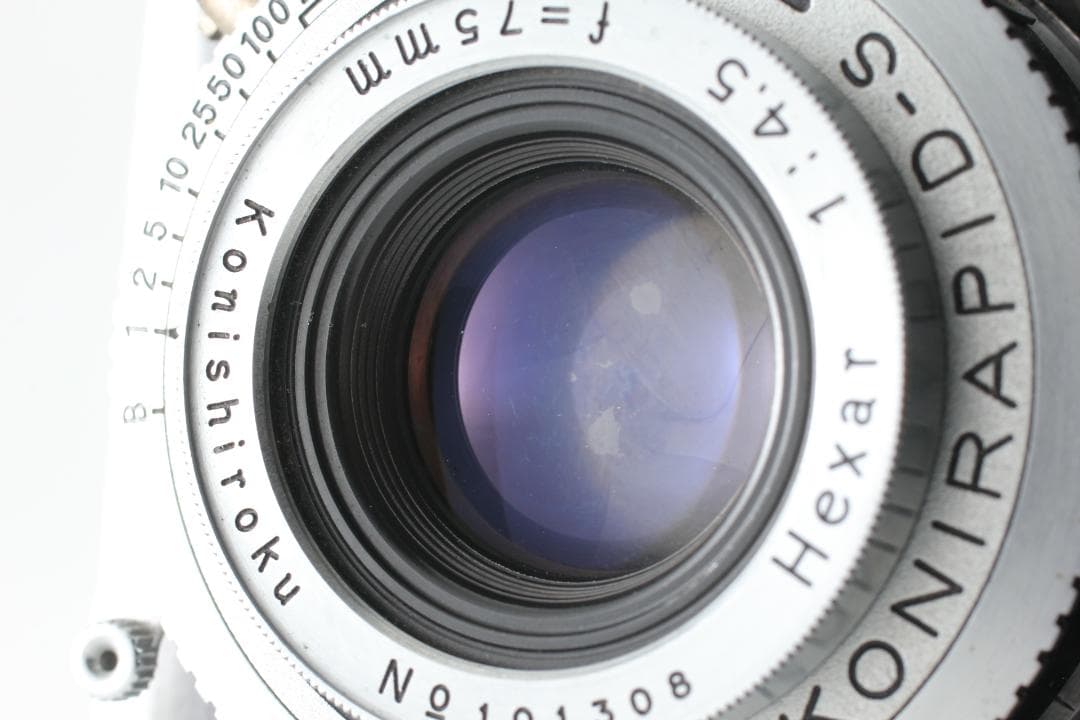 レア　Konica 小西六 Pearl 1950' RS 75mm　#1357