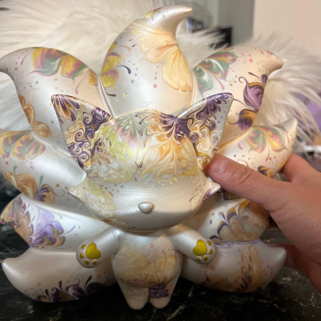 流体アート　ベアアート　九尾　特大サイズ