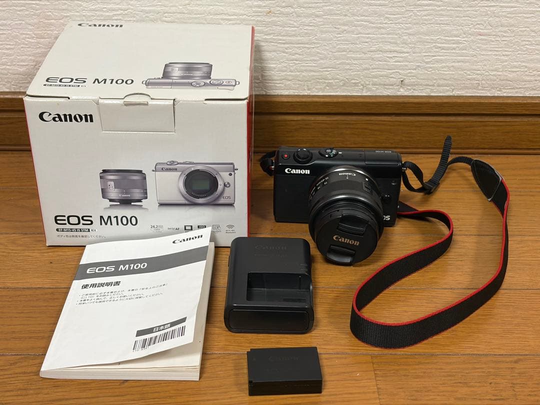 【ジャンク品】Canon EOS M100 EF-M15-45 レンズキット