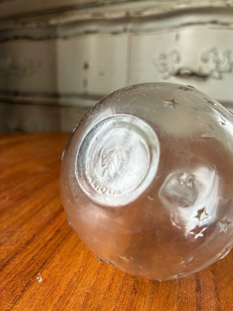 フランス　アンティーク　ガラス　パフューム　ボトル　香水瓶　ラリック　ビン　星