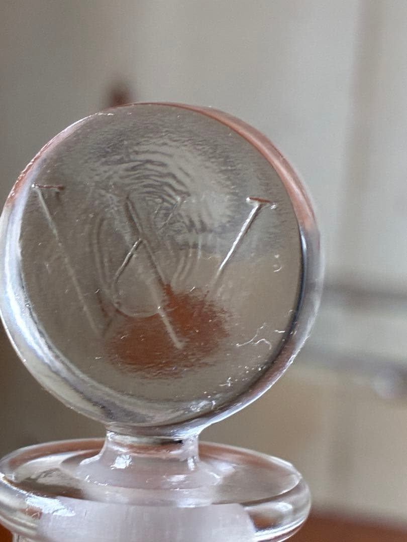 フランス　アンティーク　ガラス　パフューム　ボトル　香水瓶　ラリック　ビン　星