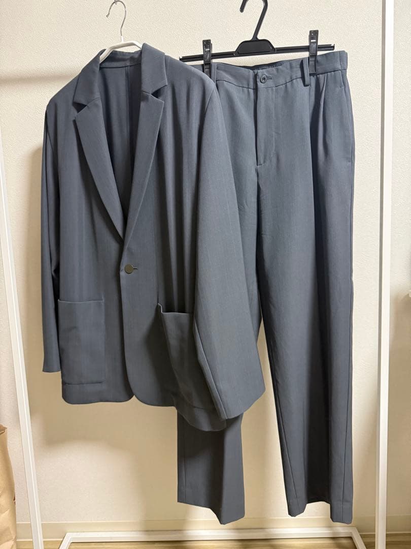 パンツ irenisa JACKET + TWO TUCKS WIDE TROUSERS