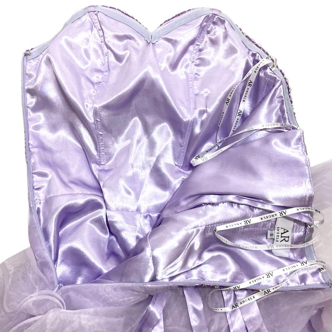 AngelR エンジェルアール ショートインロングドレス バースデー ラベンダー