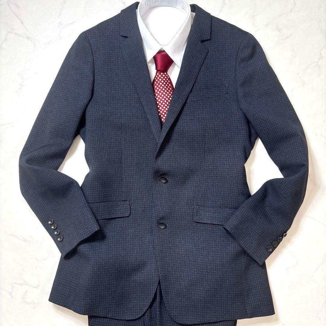 未使用級✨スーツセレクト 3ピース セットアップ ストレッチ 現行 XL