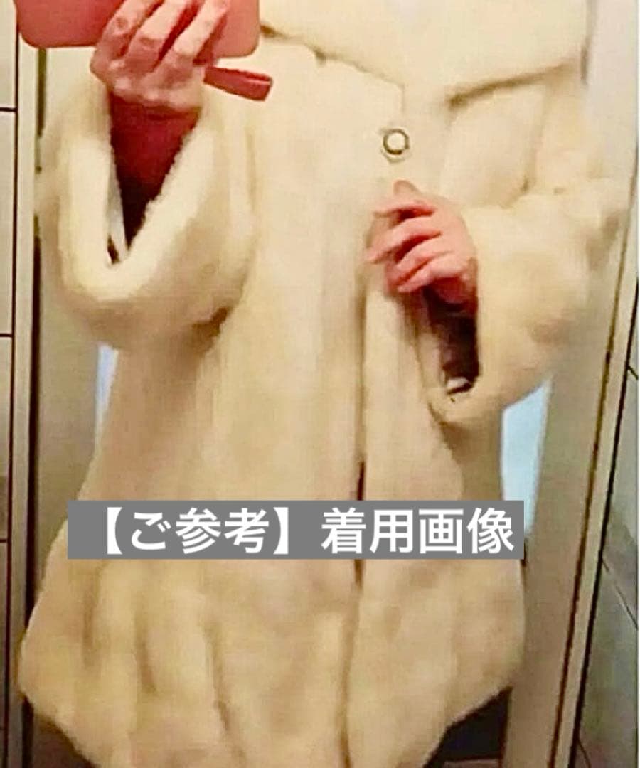 毛皮美品❣️希少デザイン★パロミノミンクヴィンテージミドル丈 女優風 9〜11号