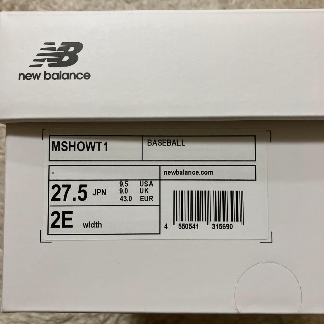 New Balance 大谷翔平 スパイク l WT1 27.5 2E