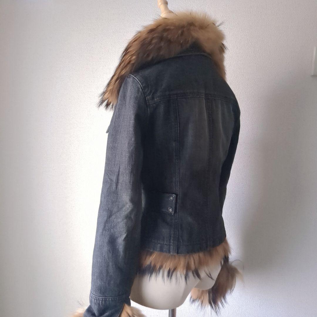 EPOCA リアルファー デニムジャケットラクーン おしゃれ