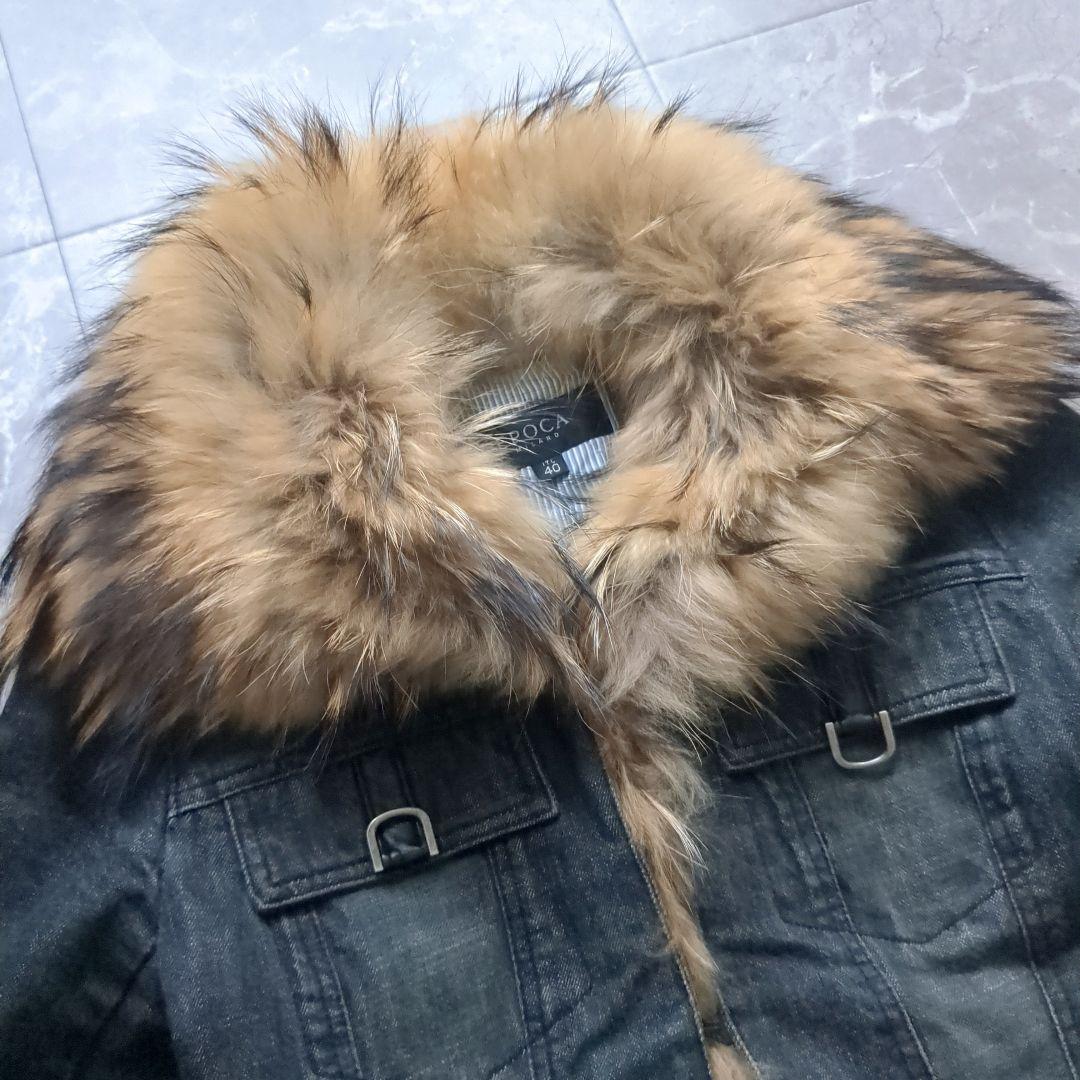 EPOCA リアルファー デニムジャケットラクーン おしゃれ