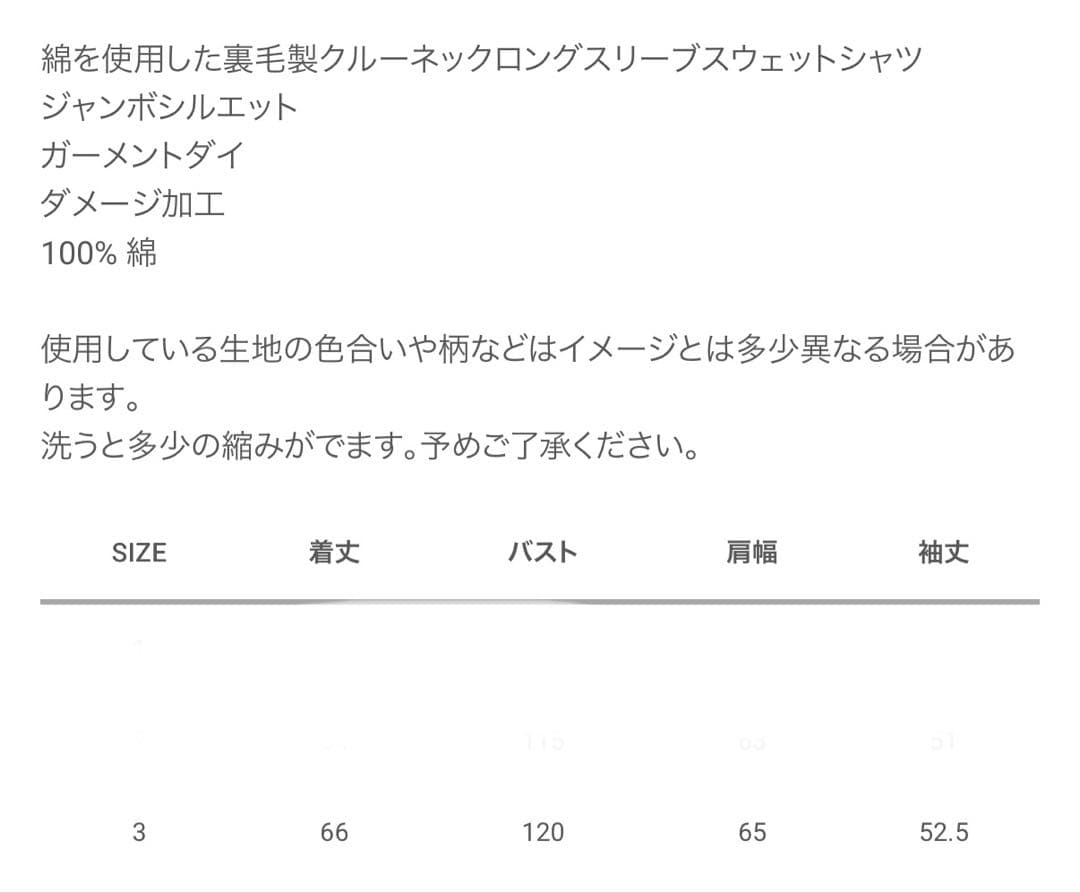 トップス 26SS visvim JUMBO SB SWEAT L/S DMGDsize3