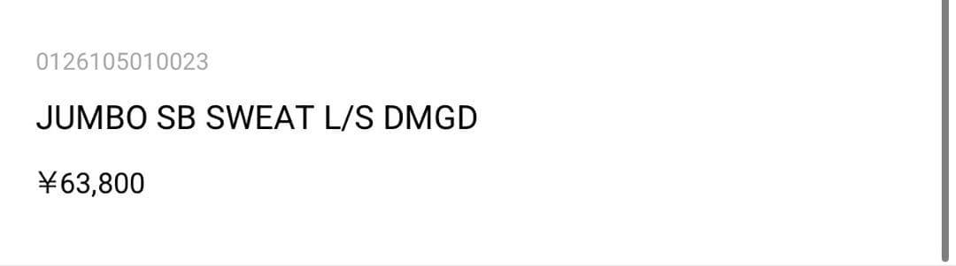 トップス 26SS visvim JUMBO SB SWEAT L/S DMGDsize3
