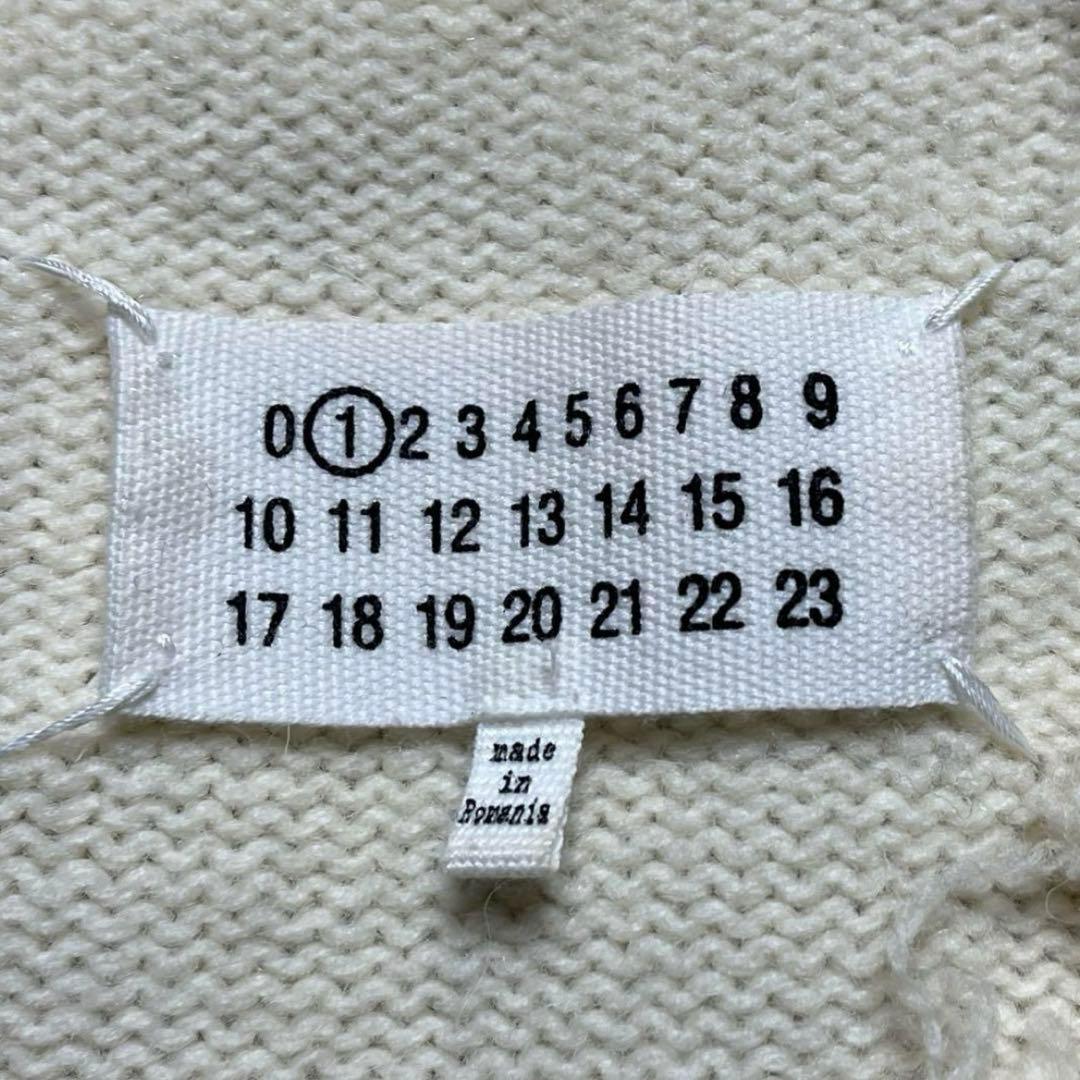 美品 マルジェラ デストロイ ダメージ ニット セーター カーディガン メンズ