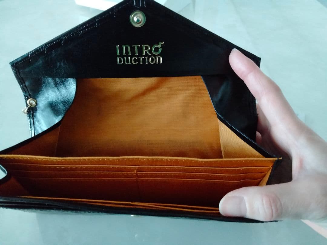 INTRODUCTION ブラック 長財布 キルティング