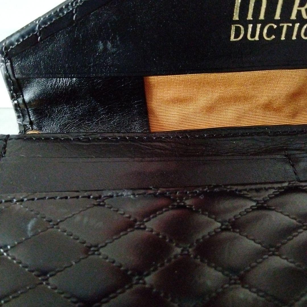 INTRODUCTION ブラック 長財布 キルティング