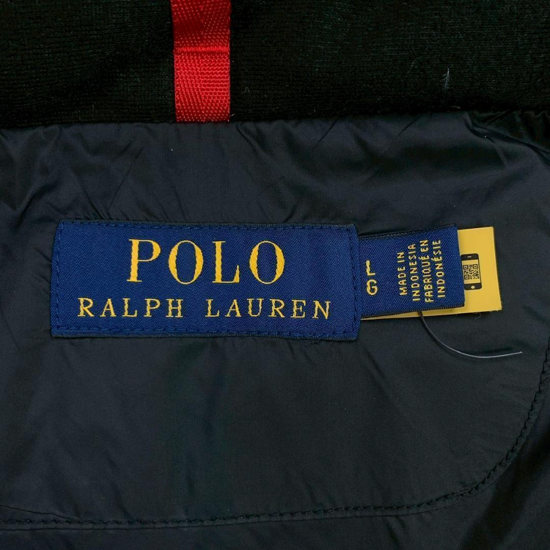 現行タグ★ポロラルフローレン ダウンベスト ビッグポニー カーキ L　D693