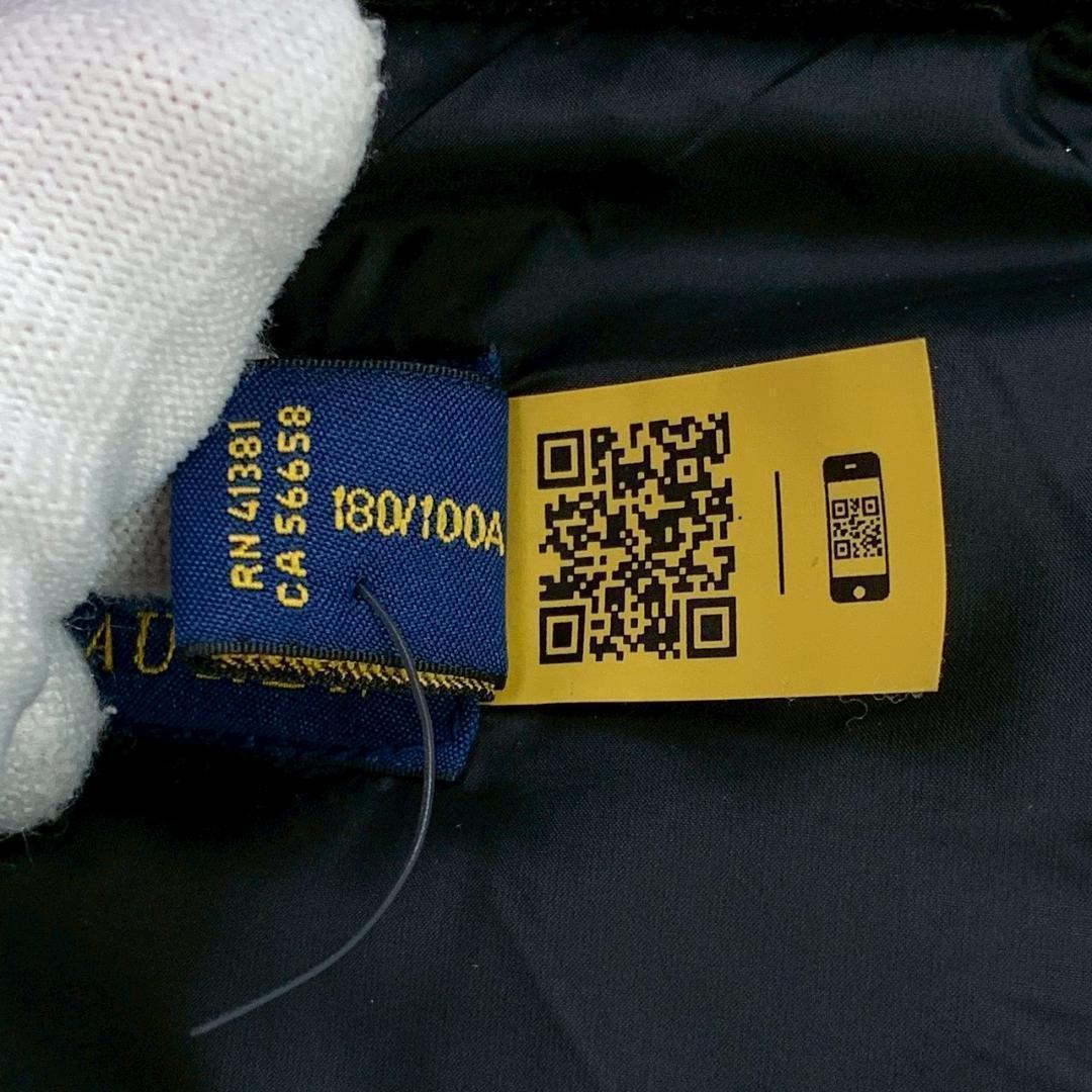 現行タグ★ポロラルフローレン ダウンベスト ビッグポニー カーキ L　D693