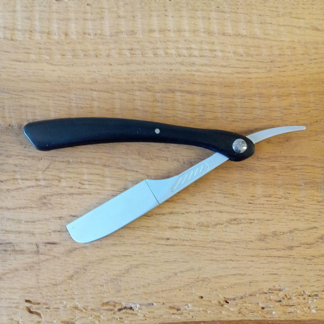 フェザー FEATHER 木製 barber レザー カミソリ 理容 剃刀