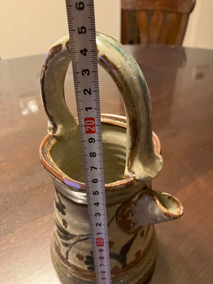 Roy & Chieko 笠間焼 水差し（内径8.5cm 高さ取手含む25cm）