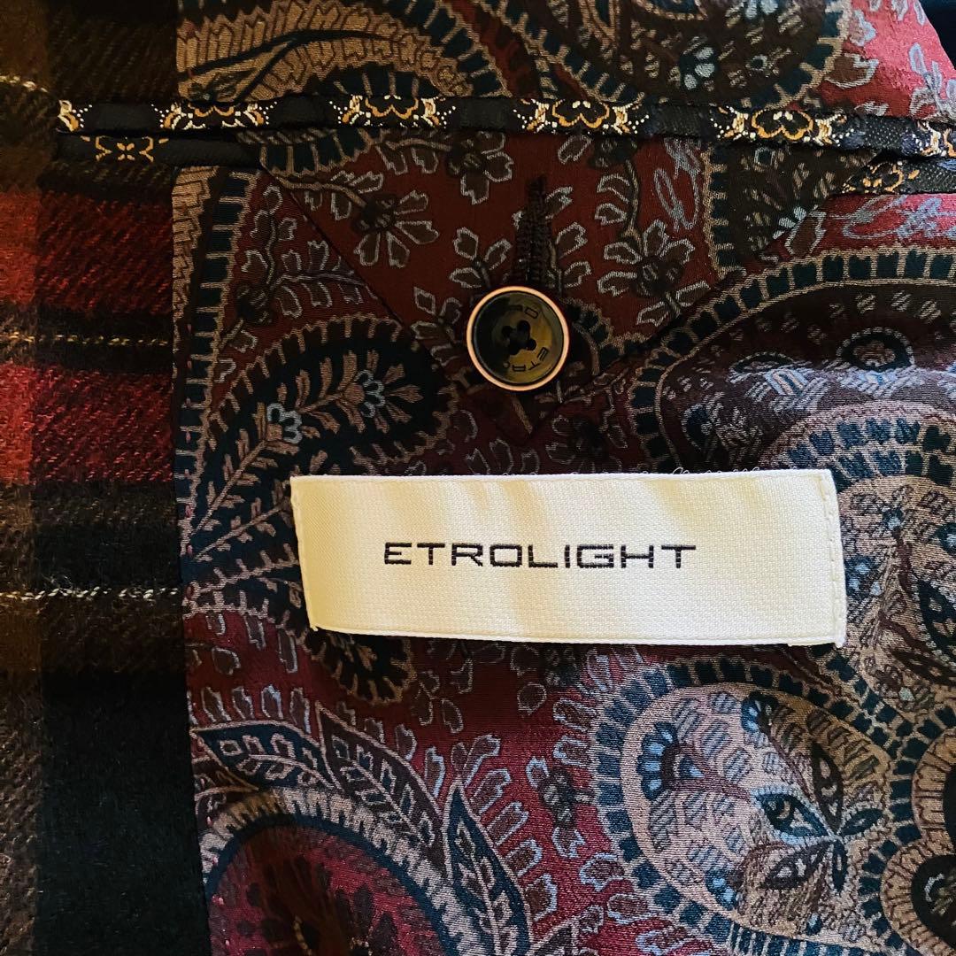 ETRO エトロ チェック柄 テーラードジャケット 48