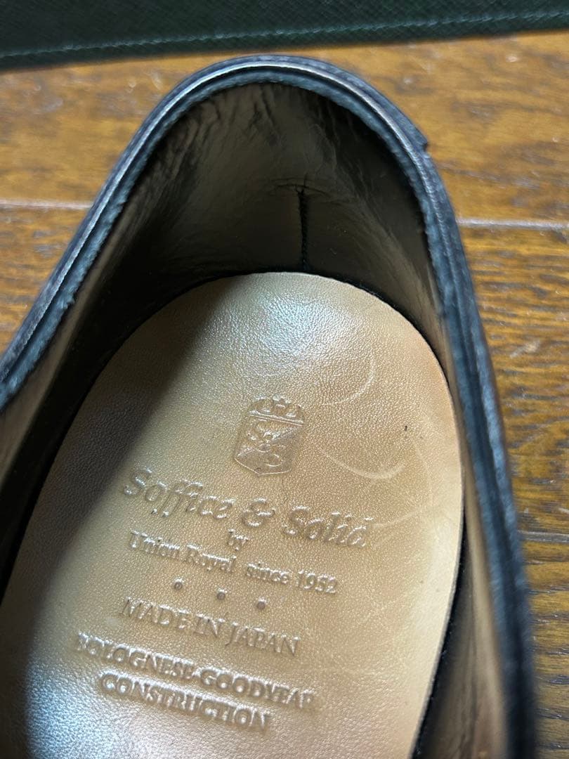 soffice & solid キャップトゥ　サイズ7（25cm）