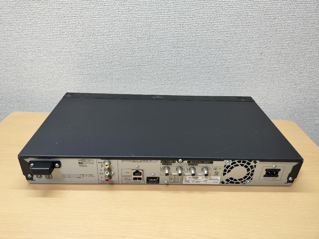 シャープ ブルーレイレコーダー 「BD-W1700」 動作品