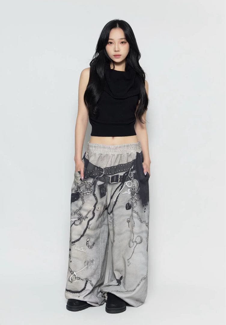 パンツ GRAY THEREDTHREAD S PRINT SWEAT2 TOYS