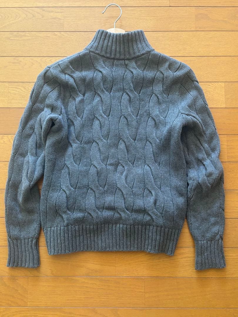 Polo Ralph Lauren グレー ケーブルニット カーディガン XS