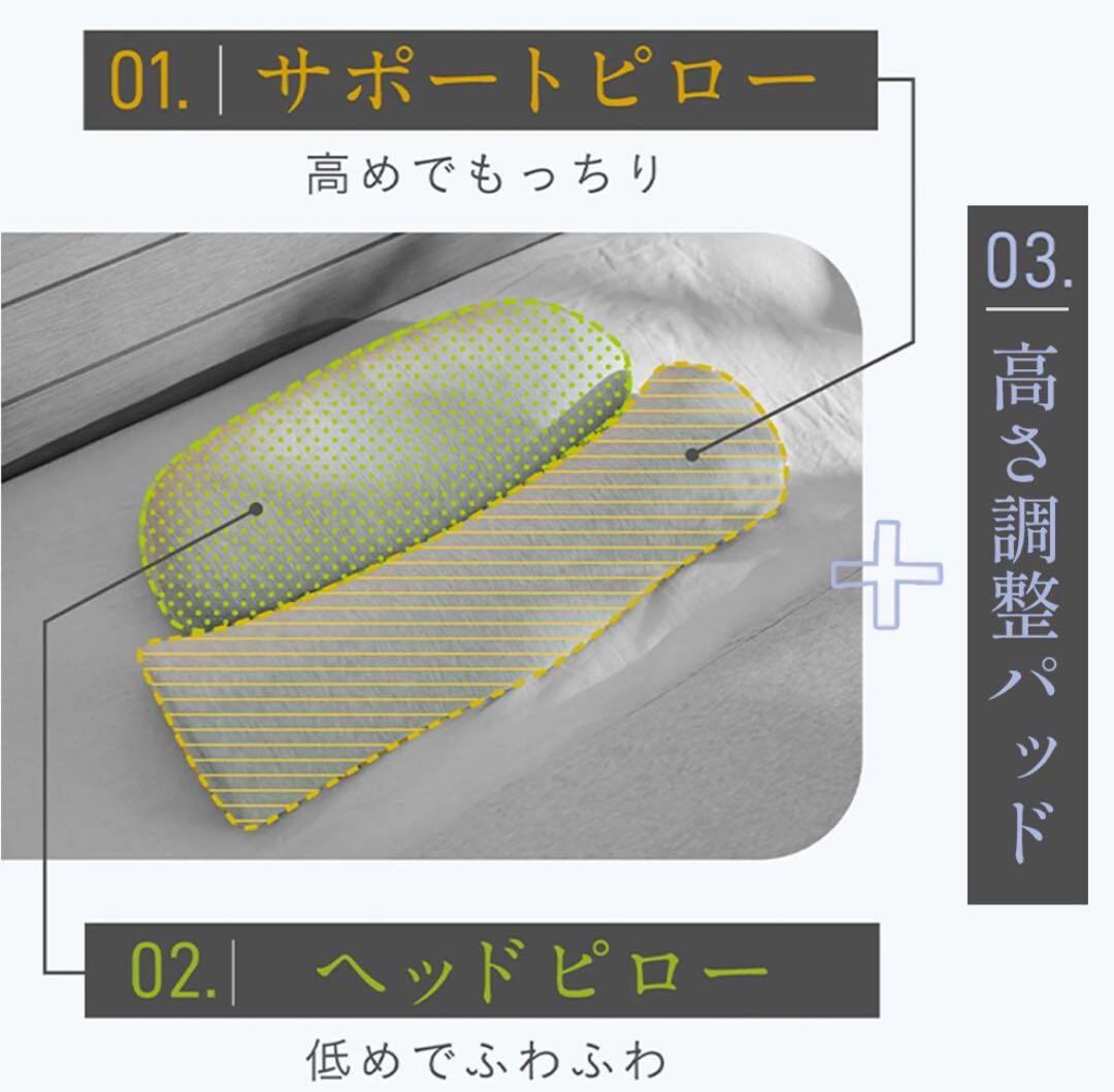 【ほぼ新品】CALQS 首と肩がホッとする枕 PLUS［グレー］
