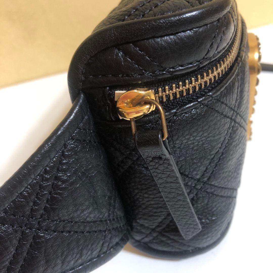 マークジェイコブス　ブラックレザー ボディバッグ・ウエストポーチ