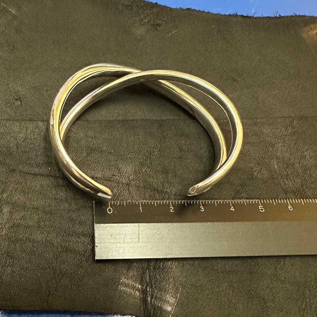 4℃ silver バングル