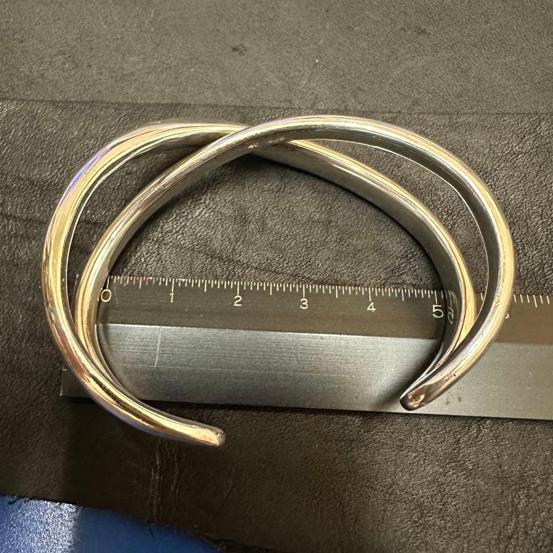 4℃ silver バングル