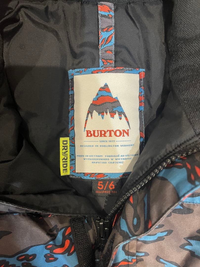 Burton スキーウェア 5/6サイズ カモフラージュ