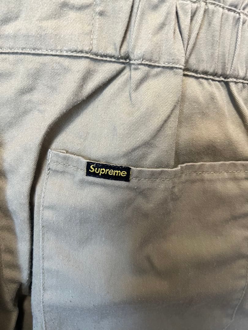 Supreme 半袖オーバーオール ベージュ