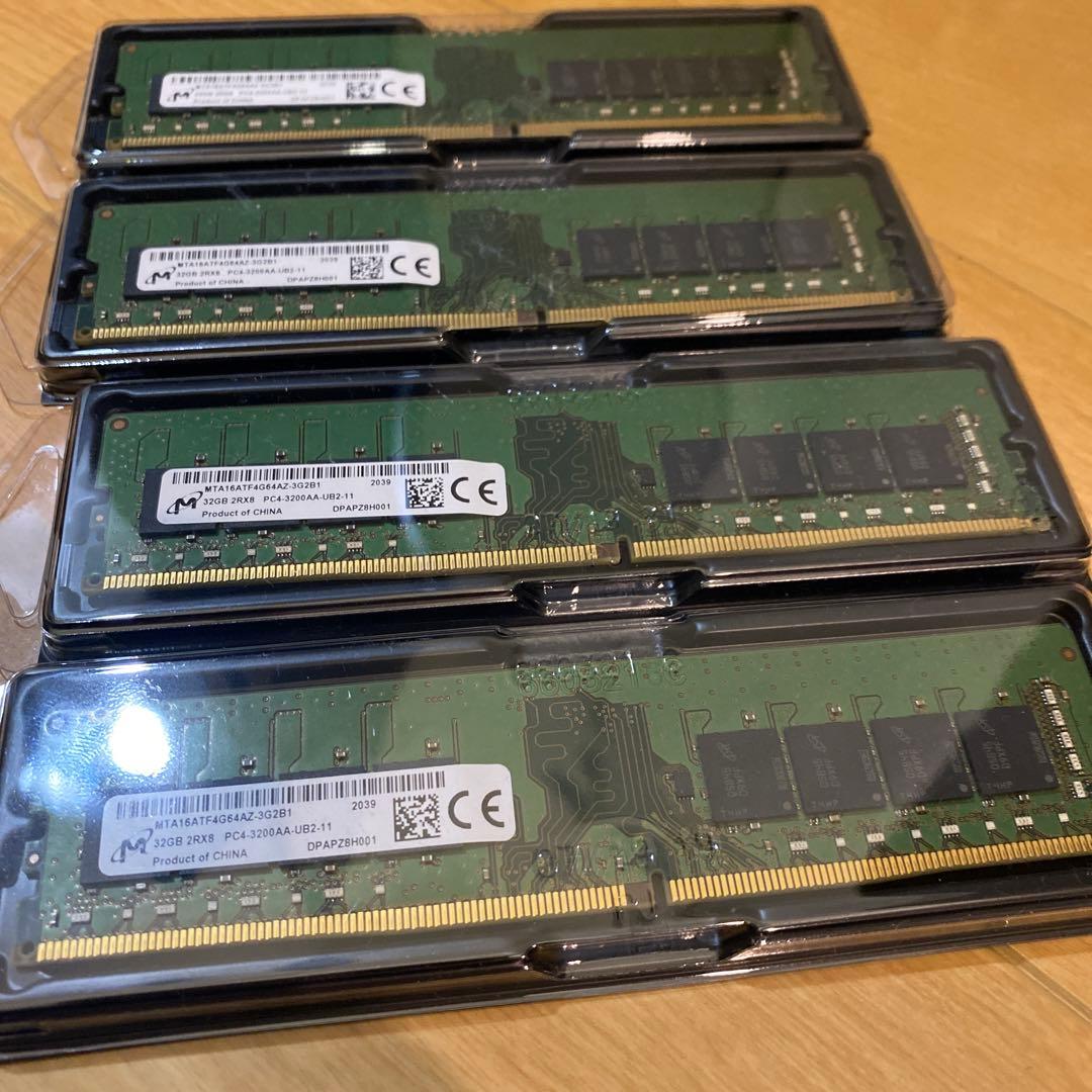 128GB/32GB×4 micron MTA16ATF4G64AZ-3G2B1