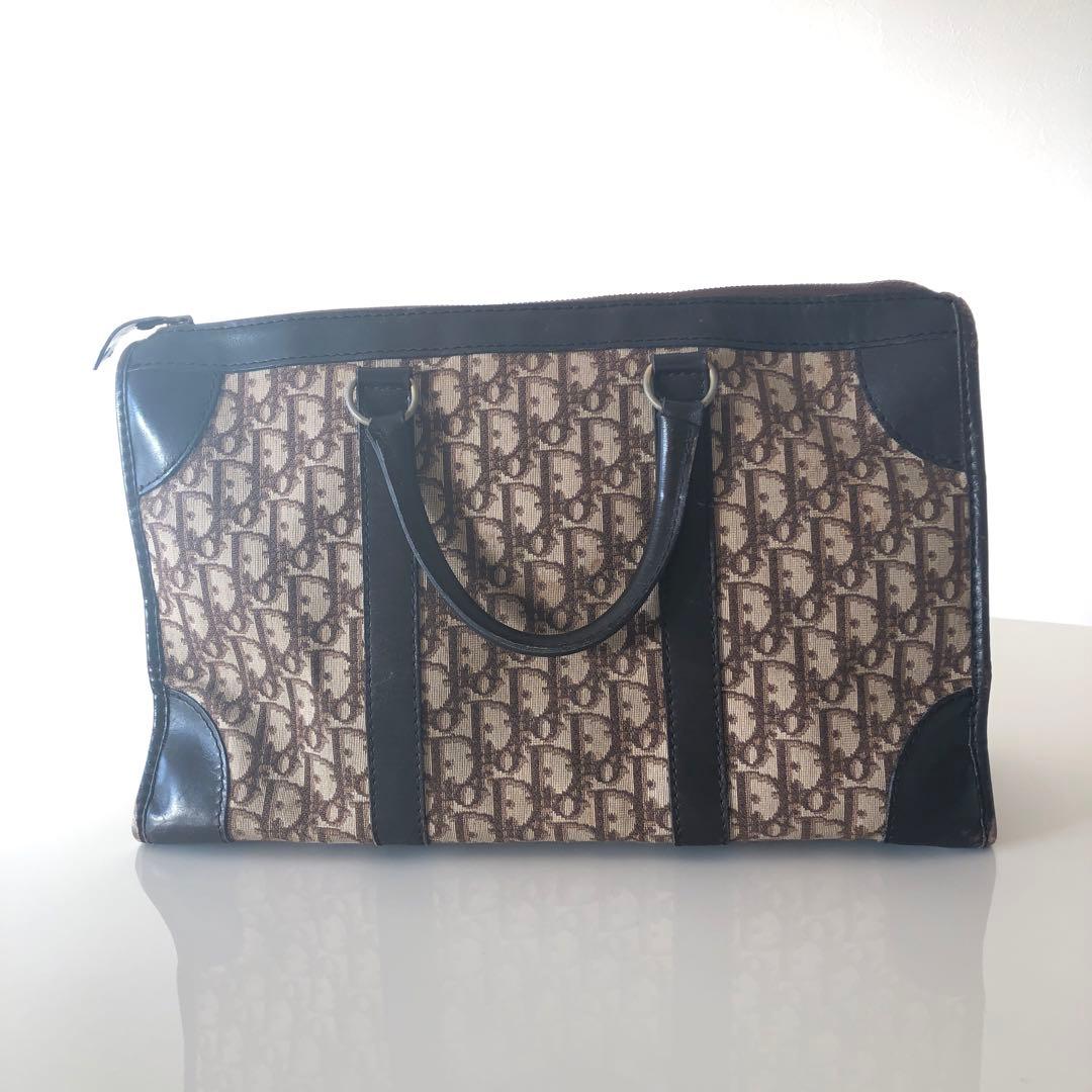 値下げします！Dior トートバッグ キャンバス レザー ブラウン