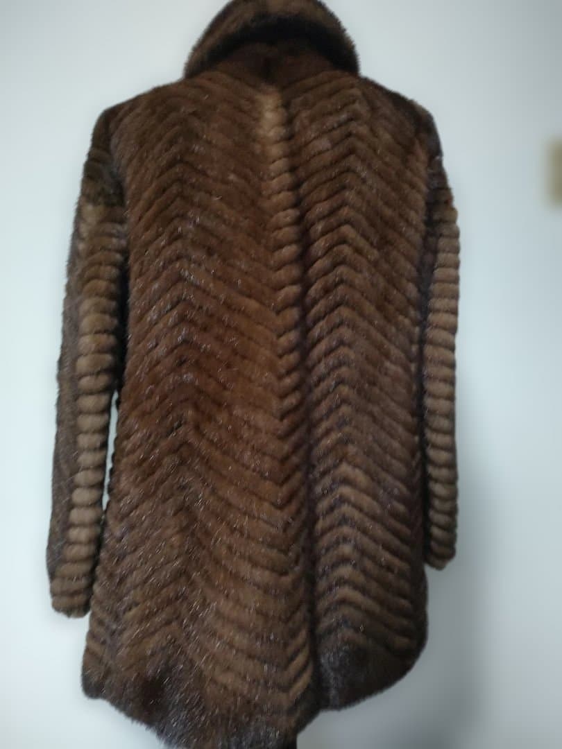 3 超美品　エンバ　EMBA 毛皮　ファーコート　ダークミンク