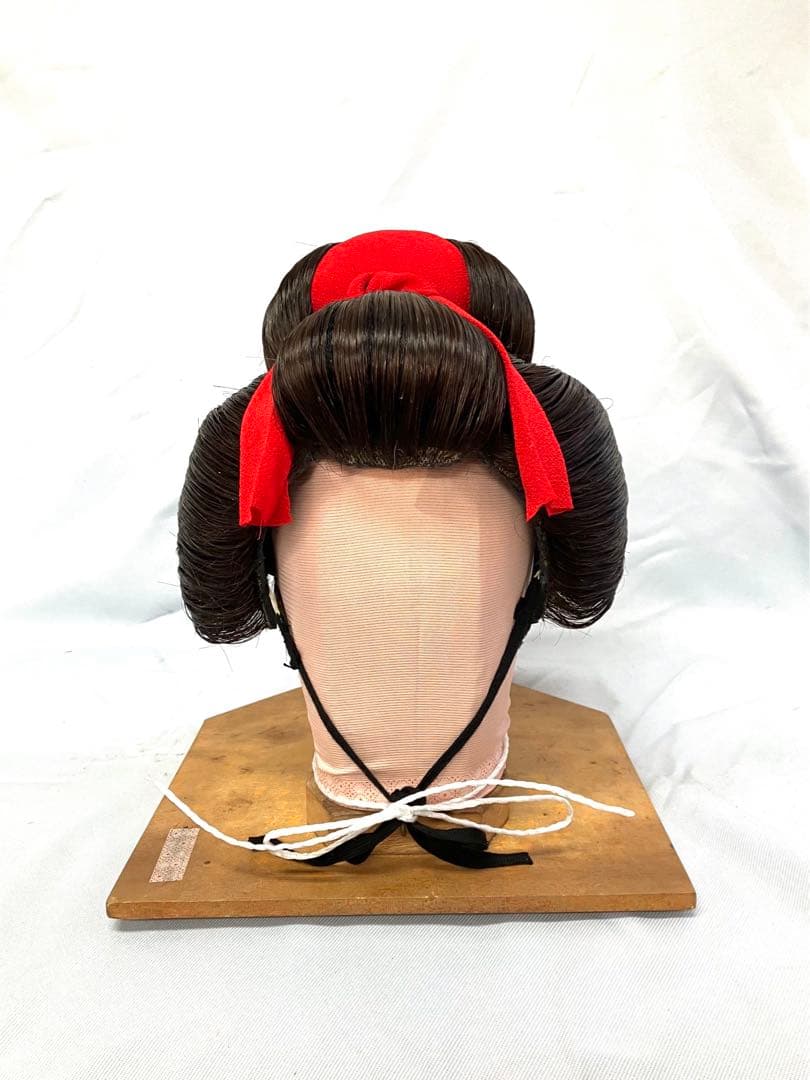 舞妓(半かつら、中サイズ) 中古日本髪かつら、舞踊かつら、大衆演劇かつら