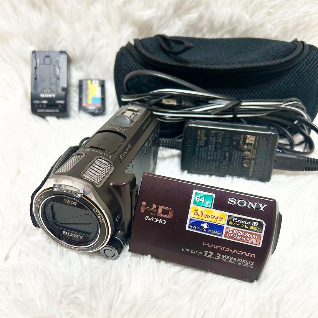 未使用級✨動作◎✨SONY HDR-CX560V ハンディカム 即使用セット付✨