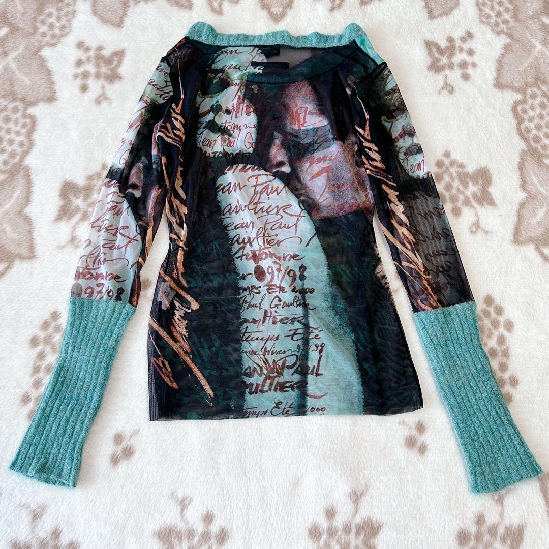 トップス Jean Paul Gaultier Fight Racism MESH TOP