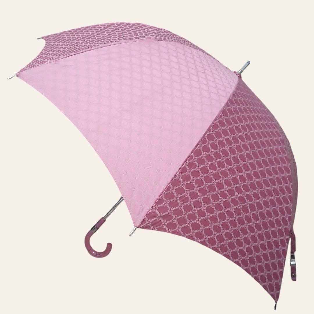 美品★CELINE★セリーヌ★マカダム柄★雨傘★軽量