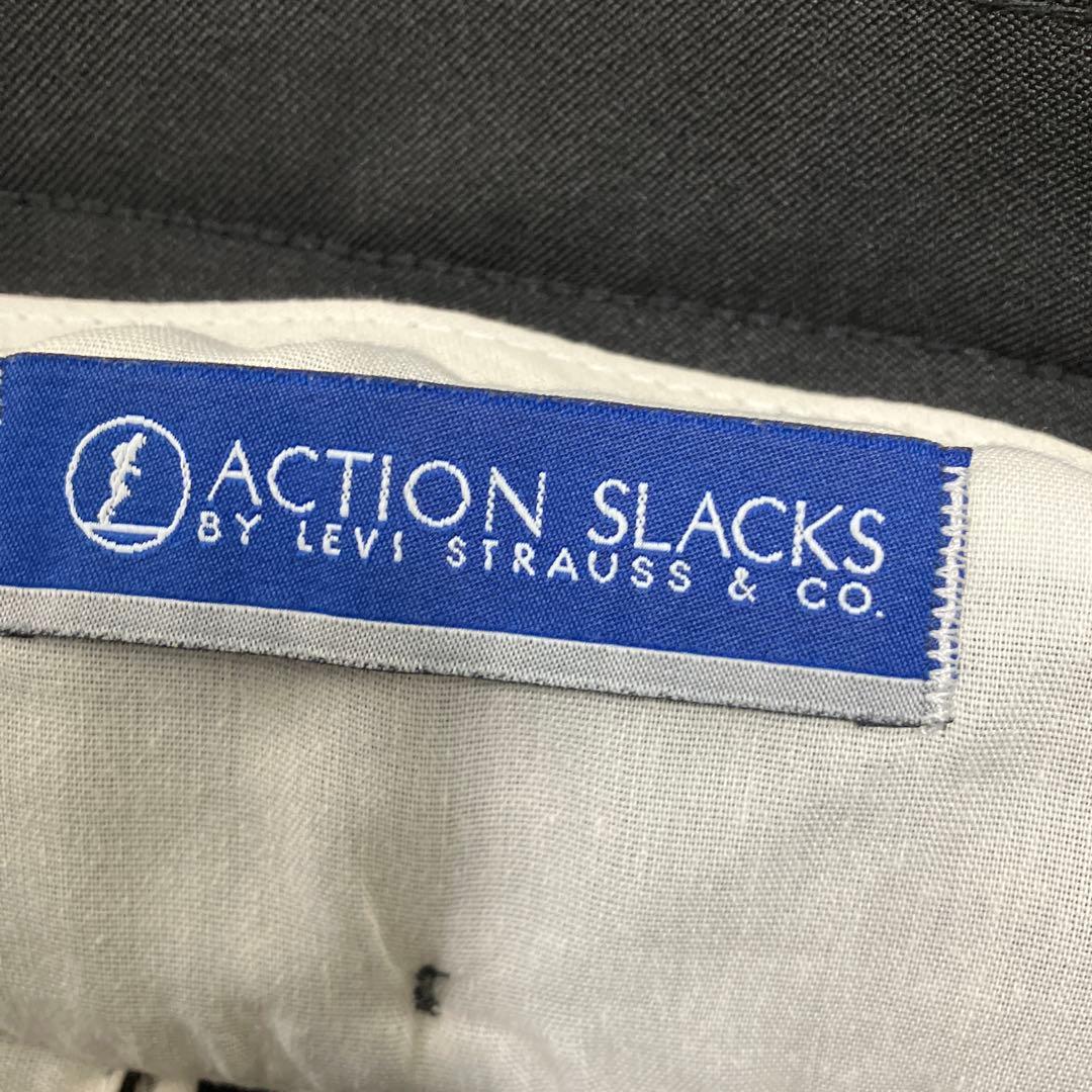 【WGC】リーバイス アクションスラックス黒 フラッシャー付き 36×29